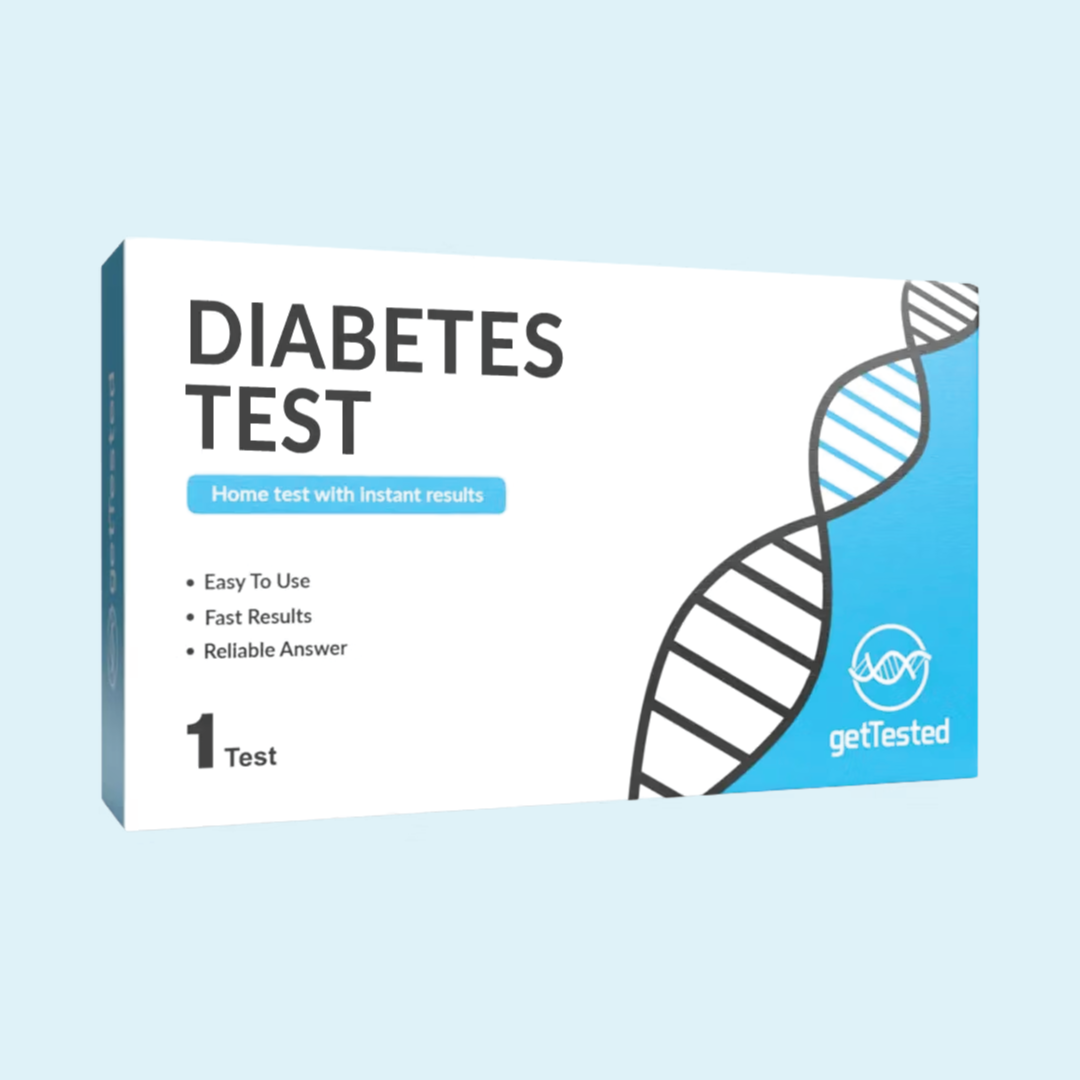 GetTested diabeto testas (gliukozė ir ketonai)