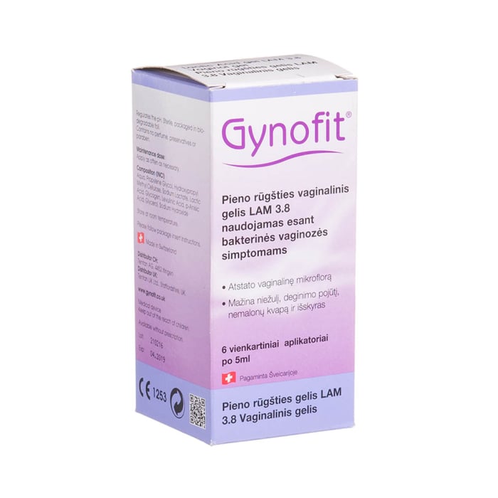 GYNOFIT pieno rūgšties vaginalinis gelis